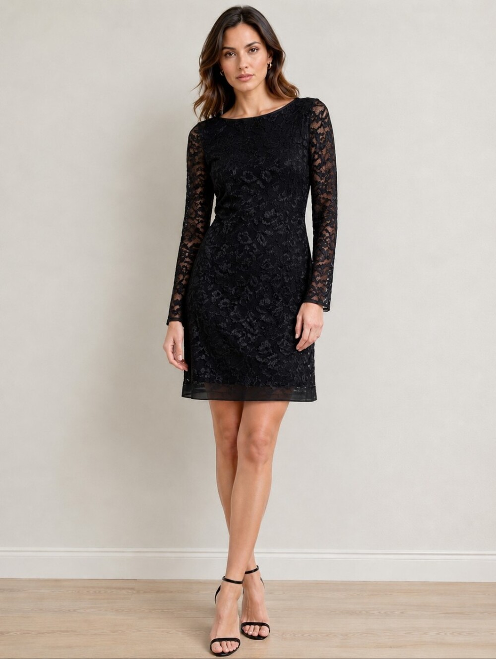 ❤️ DIANE VON FURSTENBERG NEW ZURITA BLACK LACE SILK LINED DRESS, 2